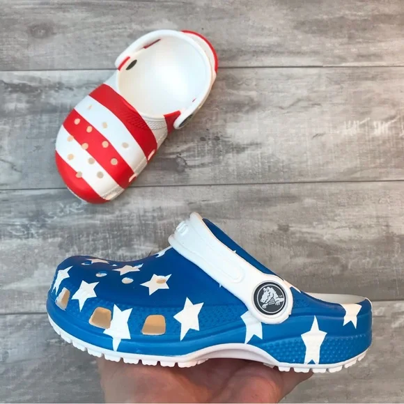Flag Clogs Us Flag Crocs Crocs Classic American Flag Men's Clog